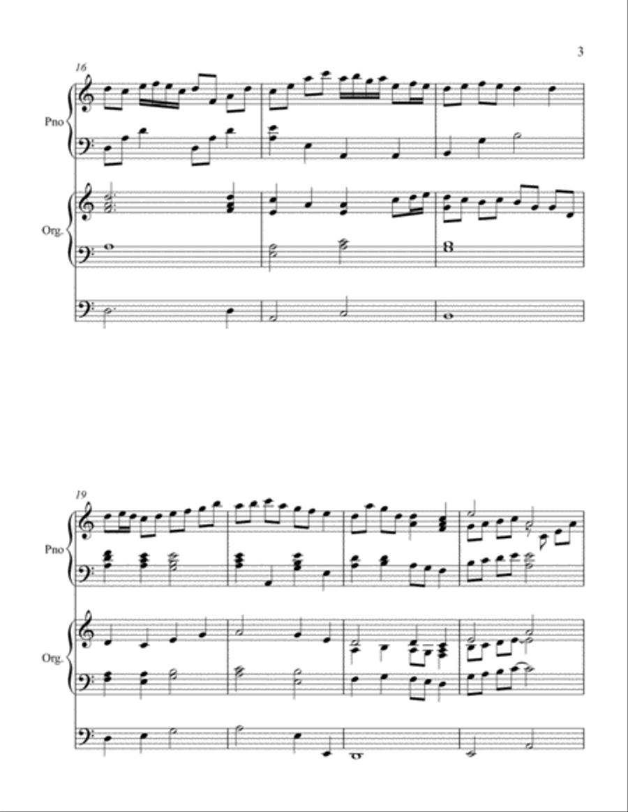 What Wondrous Love is This-Piano/Organ Organ scores gallery preview page 3