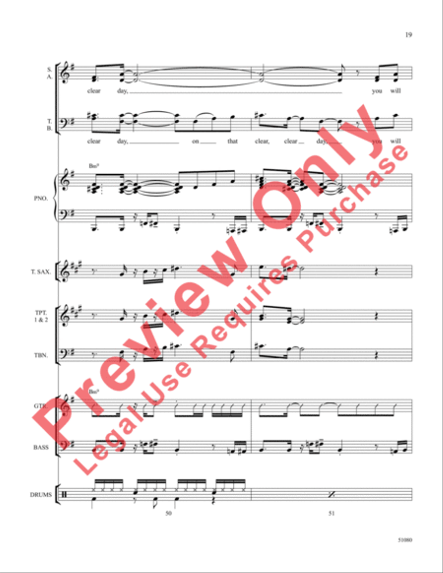 On a Clear Day On a Clear Day Choir scores gallery preview page 20