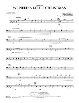 We Need a Little Christmas (from "Mame") - Baritone B.C.