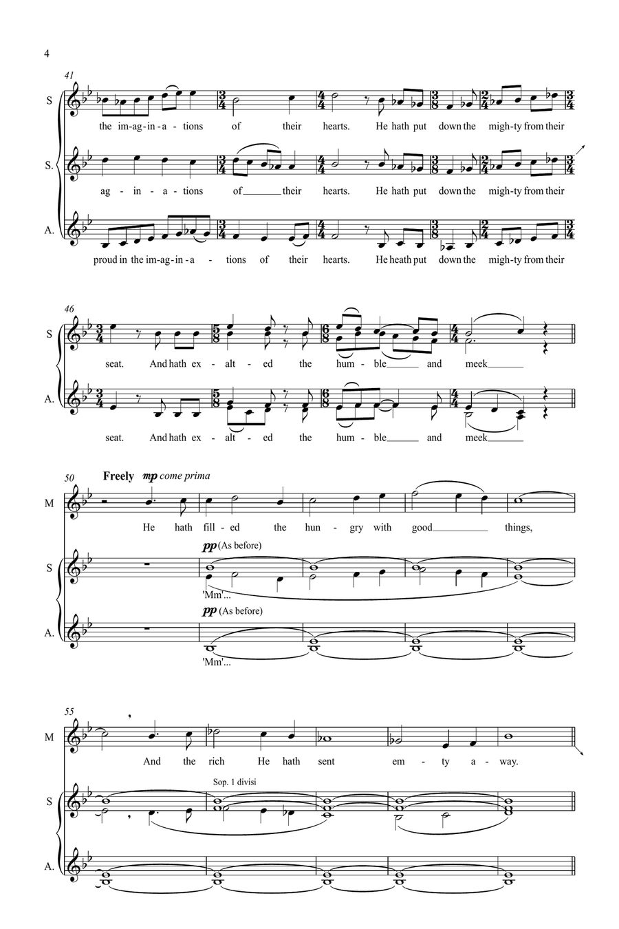 Magnificat (upper voices) SSAA scores gallery preview page 4