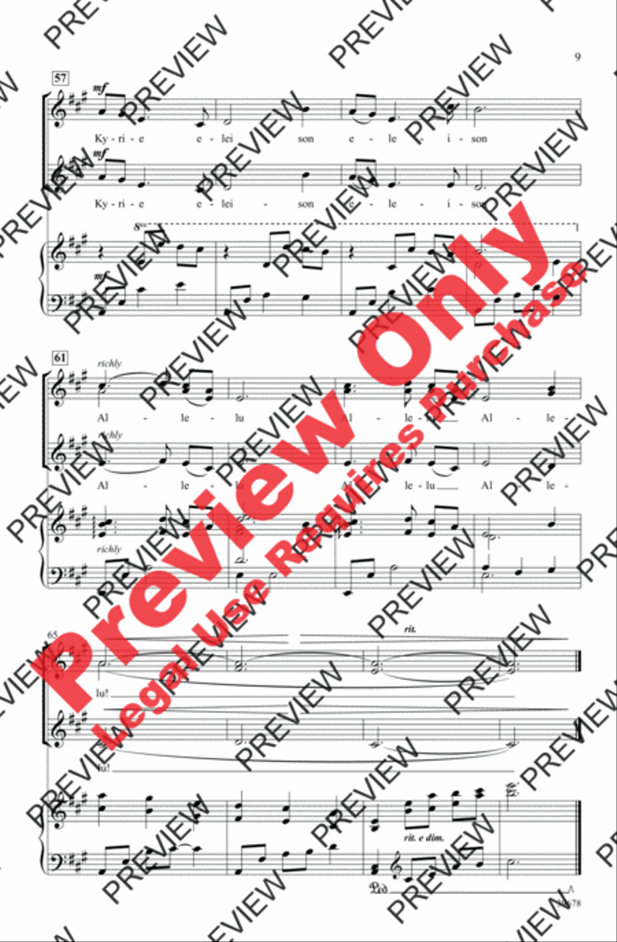 Missa Festiva Women's Choir scores gallery preview page 10