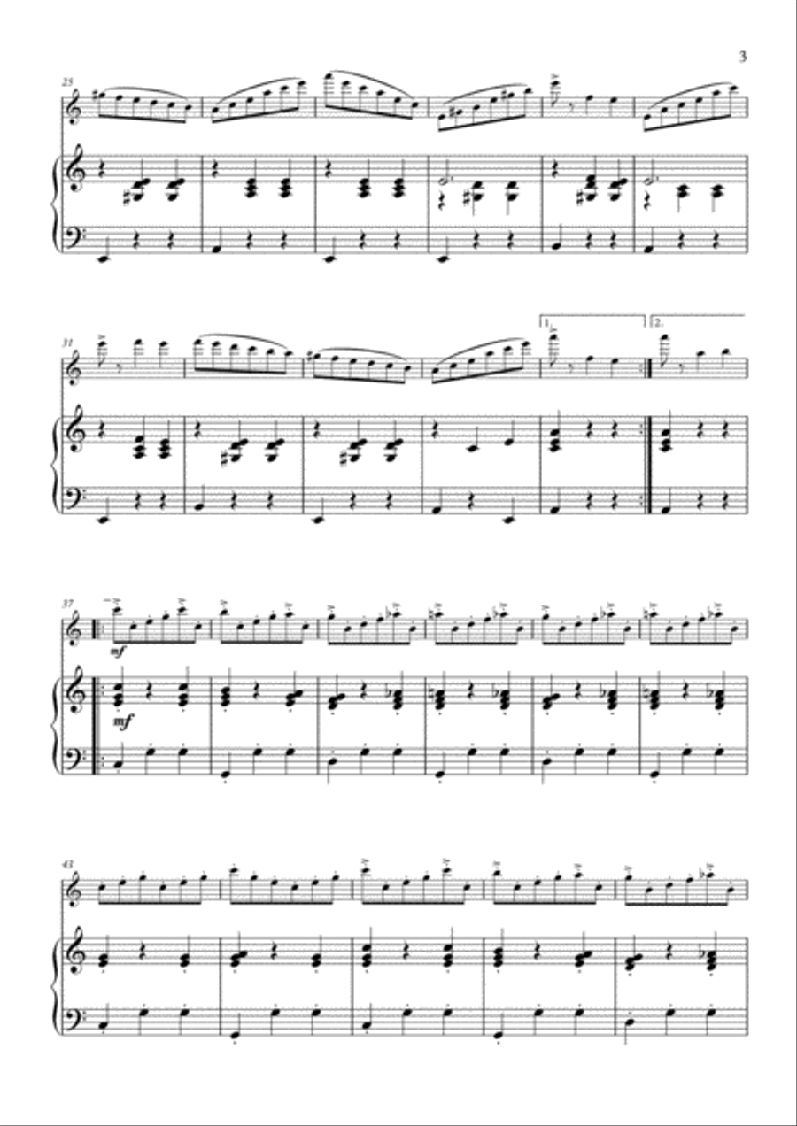 Primeiro Amor by Patápio Silva - Flute & Piano Flute Solo scores gallery preview page 3