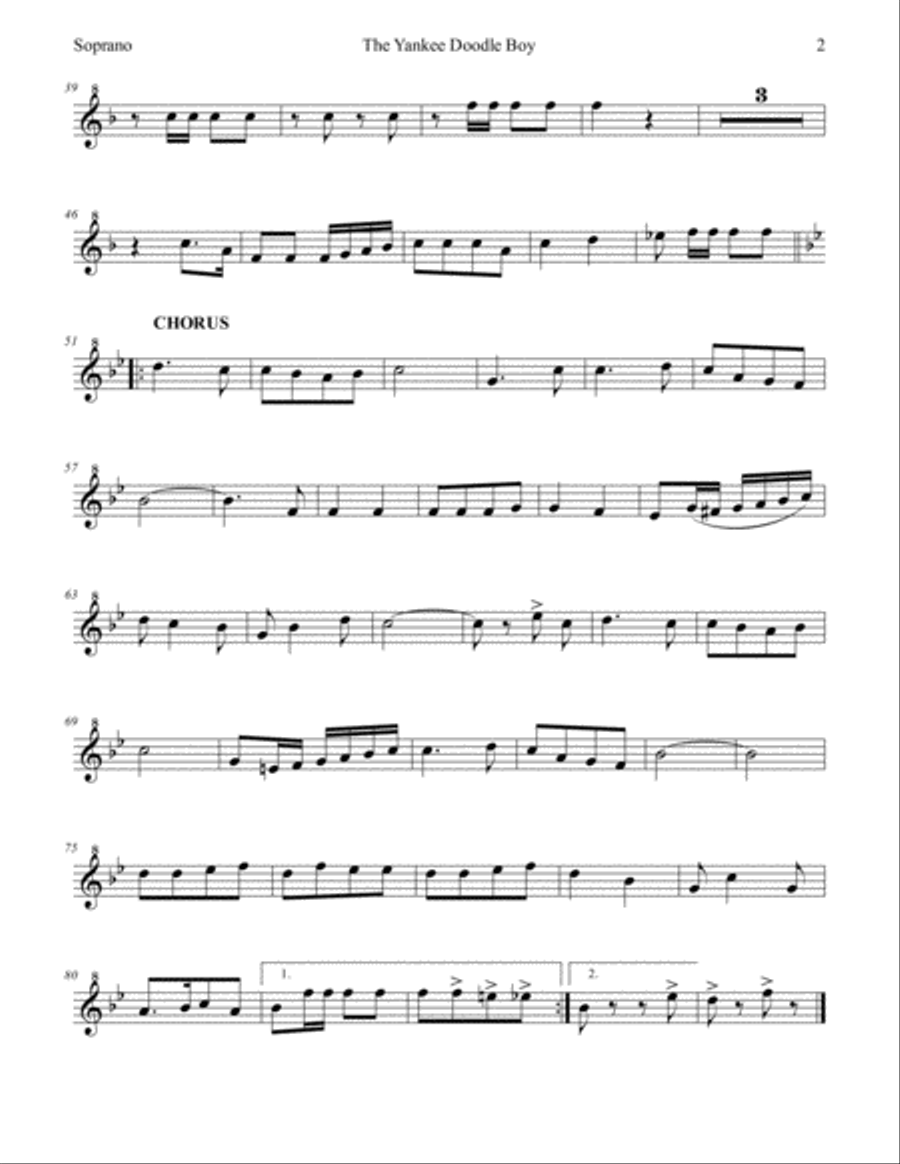 Yankee Doodle Boy for Recorder Sextet Recorder scores gallery preview page 6