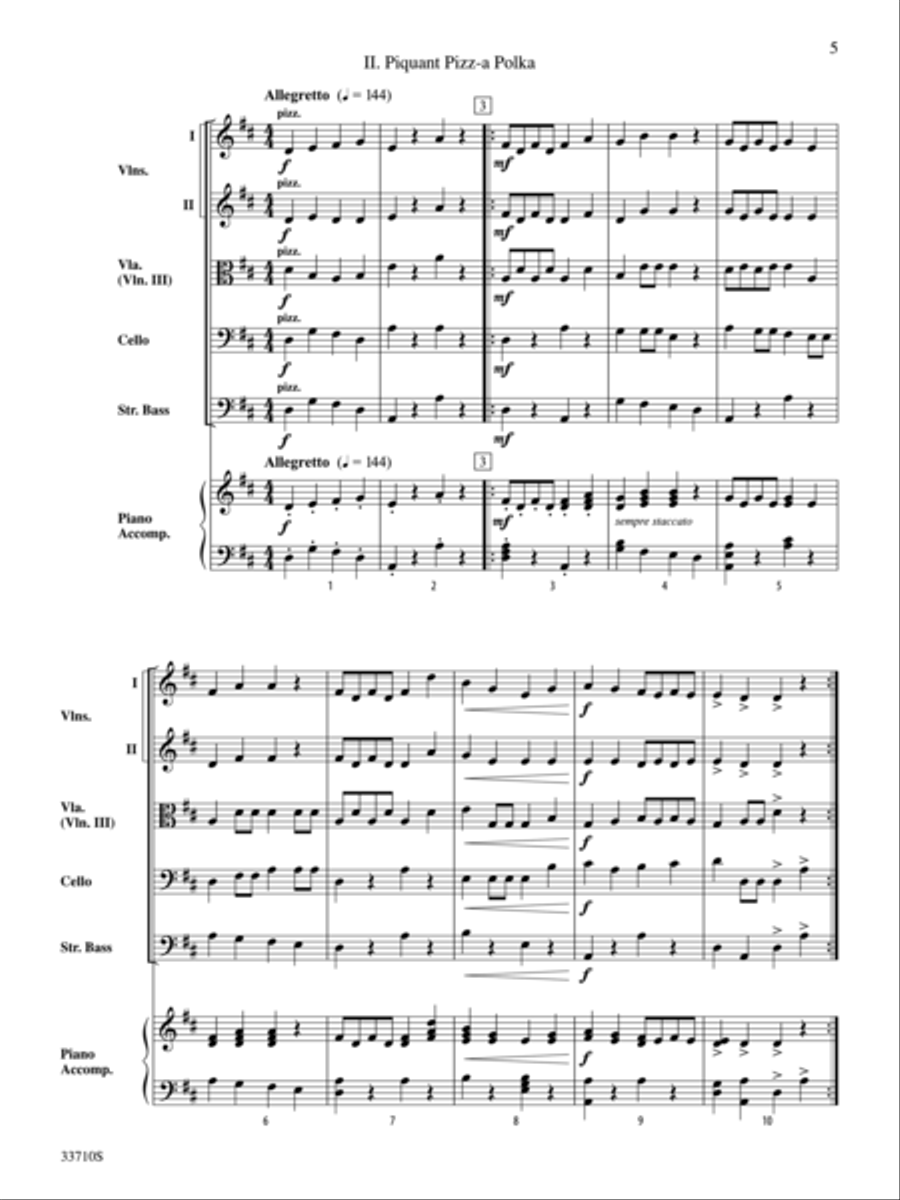 Sweet Suite String Orchestra scores gallery preview page 5