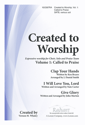 Book cover for Created to Worship, Vol. 1