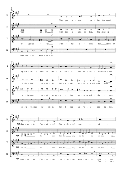 Gaudete!_Sacred-Carol for Choir SATB a cappella image number null
