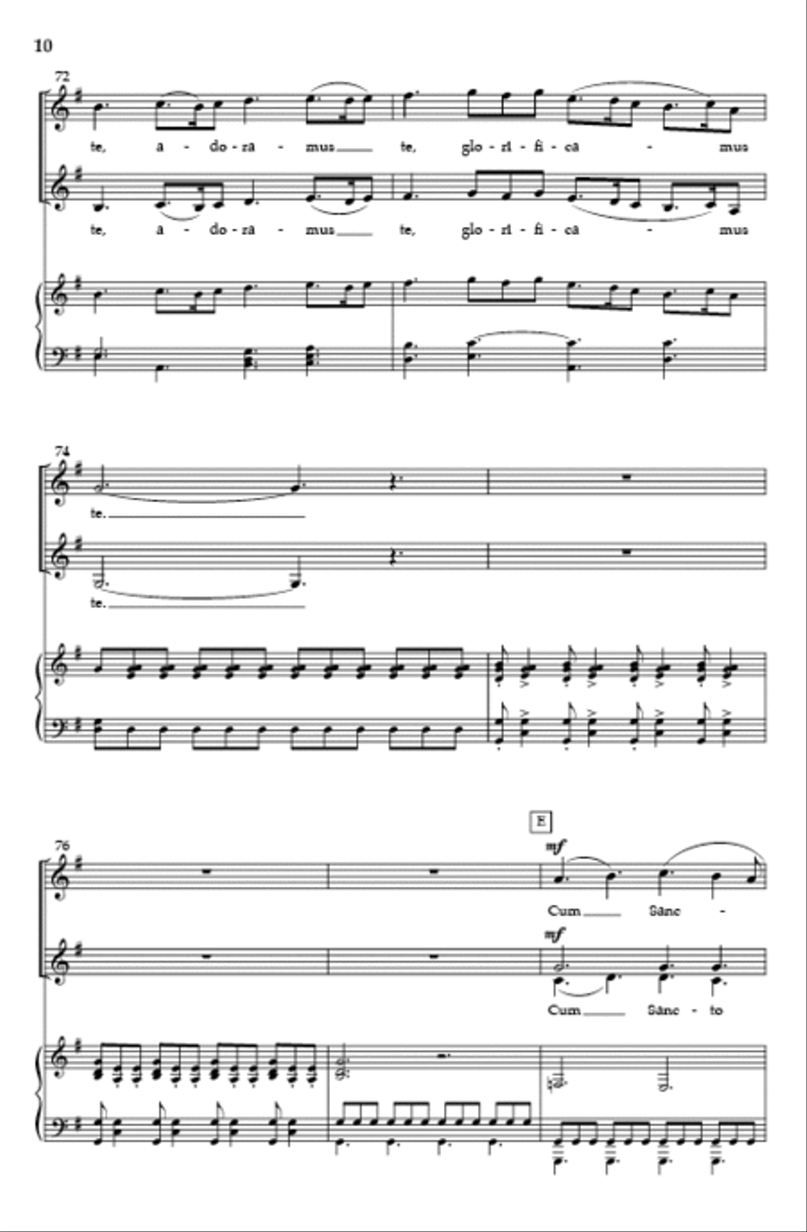 Festival Gloria (SSAA) SSAA scores gallery preview page 9