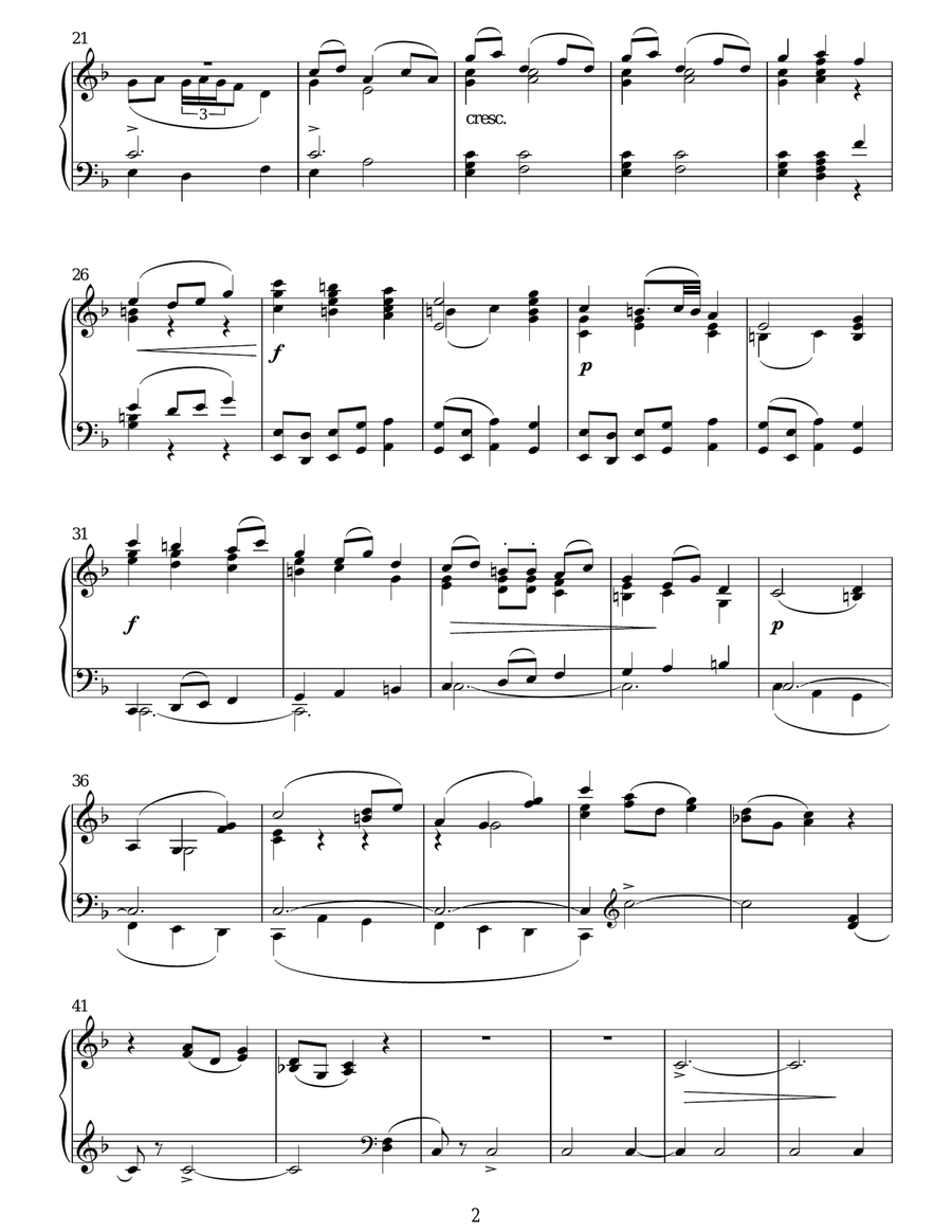 In The Clearing Op. 23 Piano Solo scores gallery preview page 2