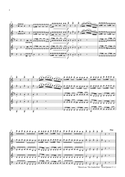 The Magic Flute March - Mozart - Woodwind Quintet