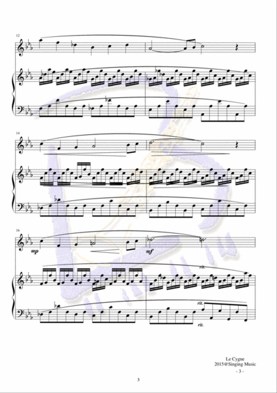 The Swan English Horn scores gallery preview page 3