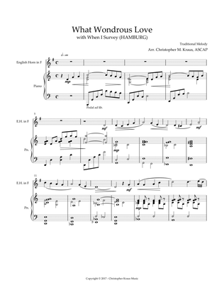 What Wondrous Love (with When I Survey) for English Horn & Piano