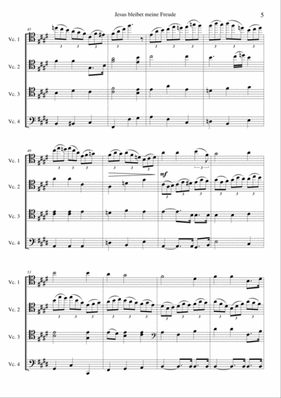 Jesus Bleibet Meine Freude (Choral From Cantata BWV 147) Choir scores gallery preview page 5