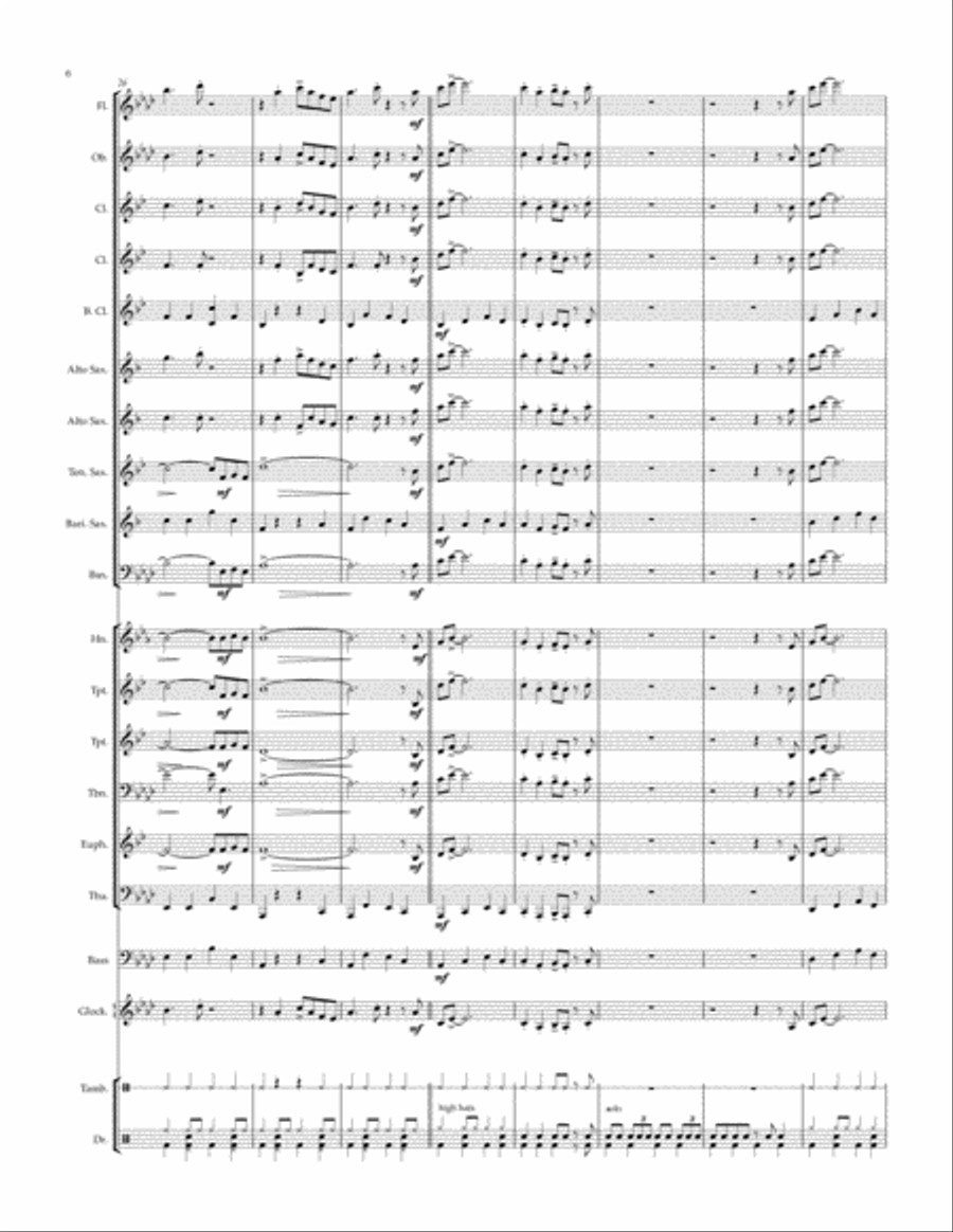 Street Talk Street Talk Concert Band scores gallery preview page 6