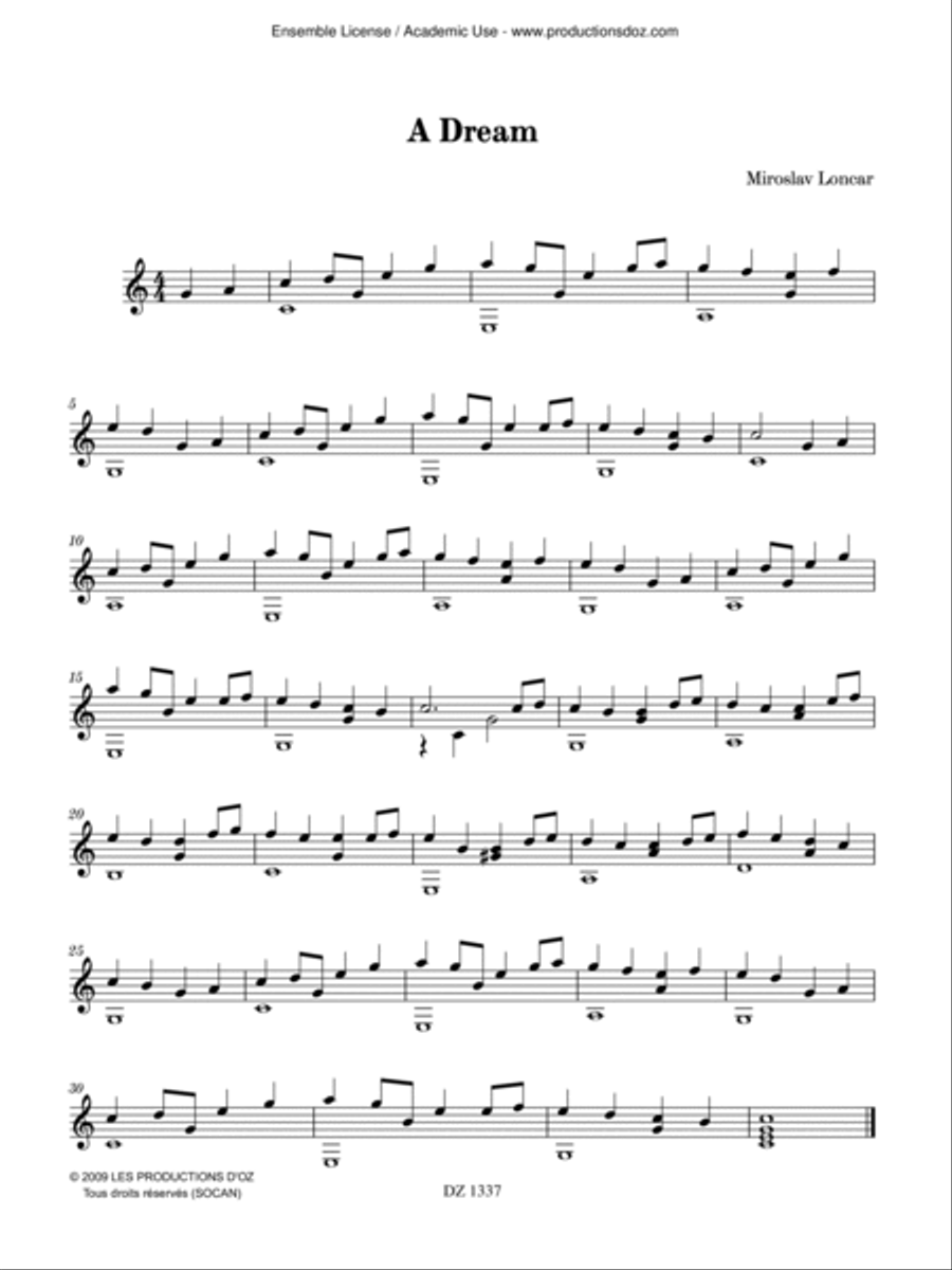 Dreams and Memories Classical Guitar scores gallery preview page 3