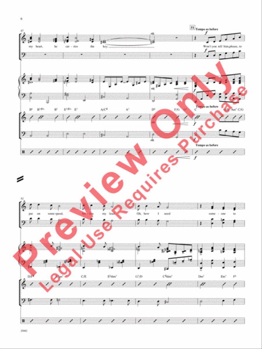 Someone to Watch Over Me Choir scores gallery preview page 7