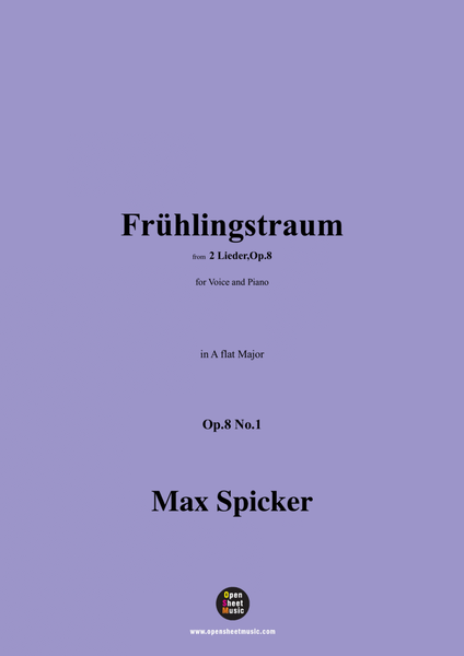 Spicker-Frühlingstraum,Op.8 No.1,in A flat Major