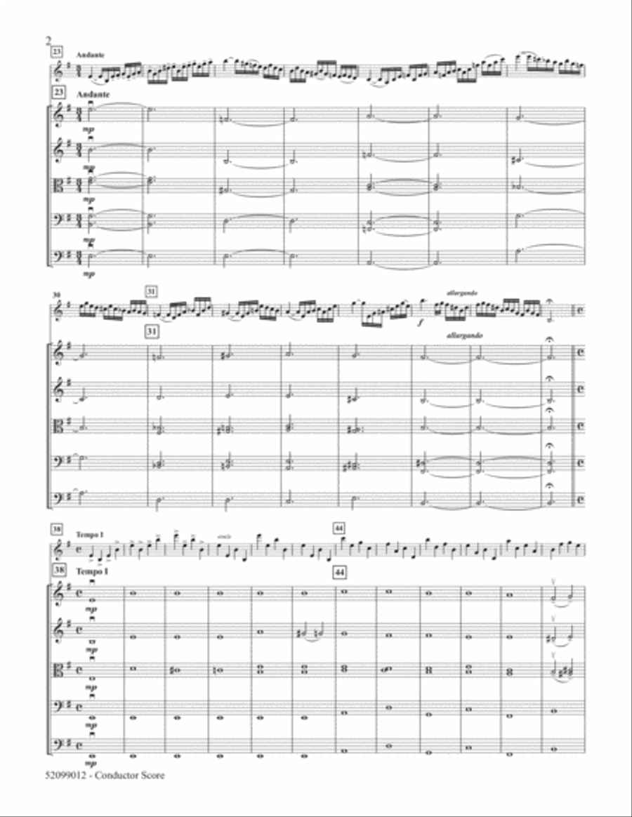 Praeludium and Allegro for Violin and String Orchestra String Orchestra scores gallery preview page 2