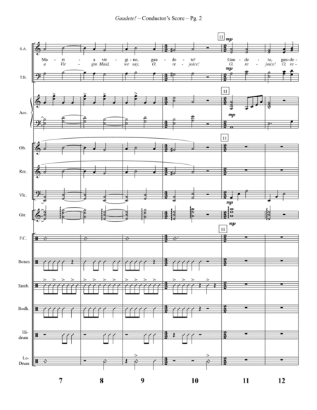 Gaudete! (O, Rejoice!) - Score
