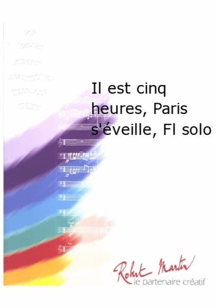 Il Est Cinq Heures, Paris S'eveille, Flute Solo image number null