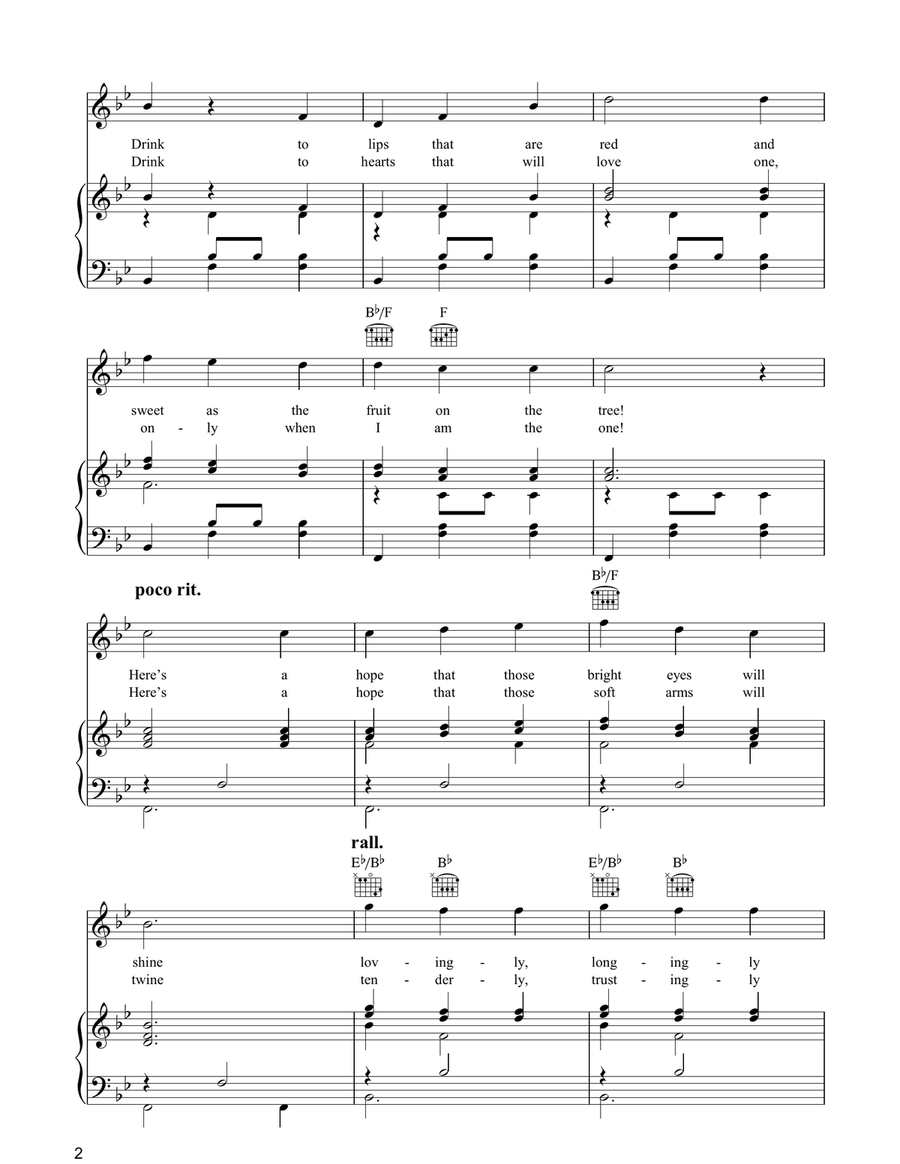 Drinking Song (from The Student Prince) Guitar scores gallery preview page 2