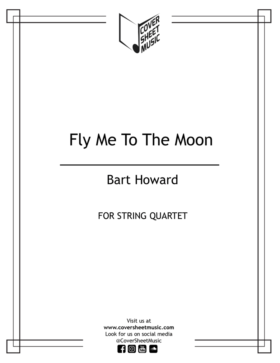 Fly Me To The Moon (in Other Words) String Quartet scores gallery preview page 1