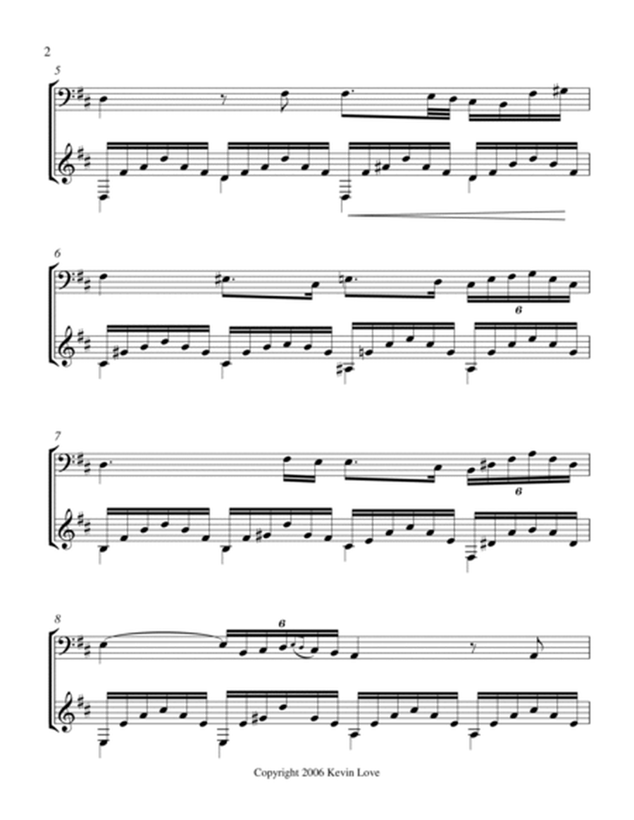 Ave Maria, D Major (Cello and Guitar) - Score and Parts image number null