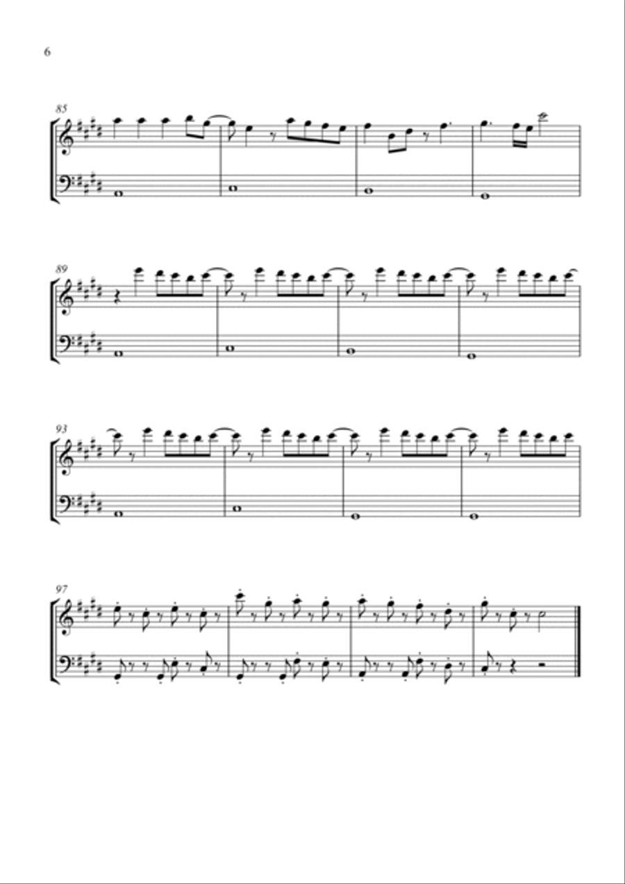 Bloody Mary String Duet scores gallery preview page 6