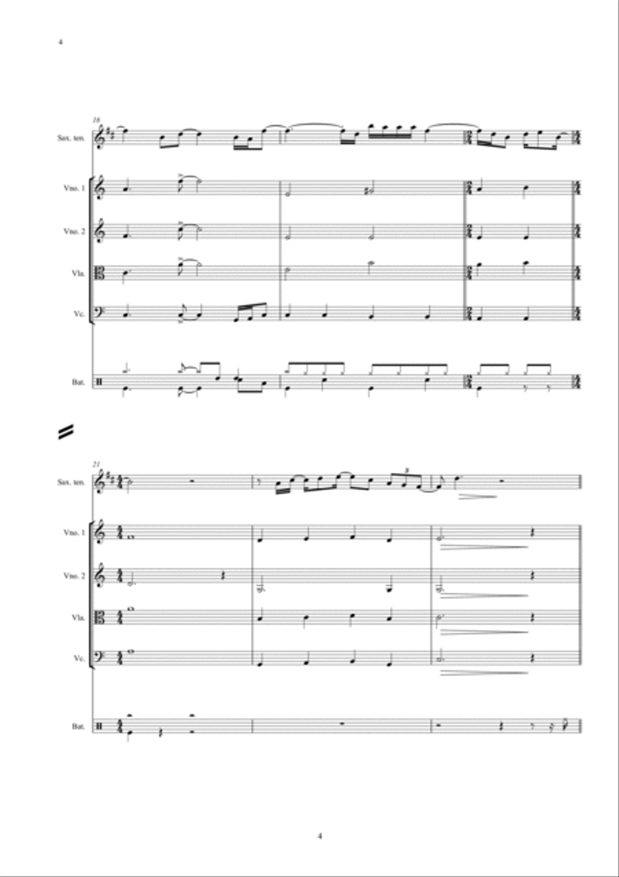 Golden Slumbers / Carry That Weight / The End Small Ensemble scores gallery preview page 5