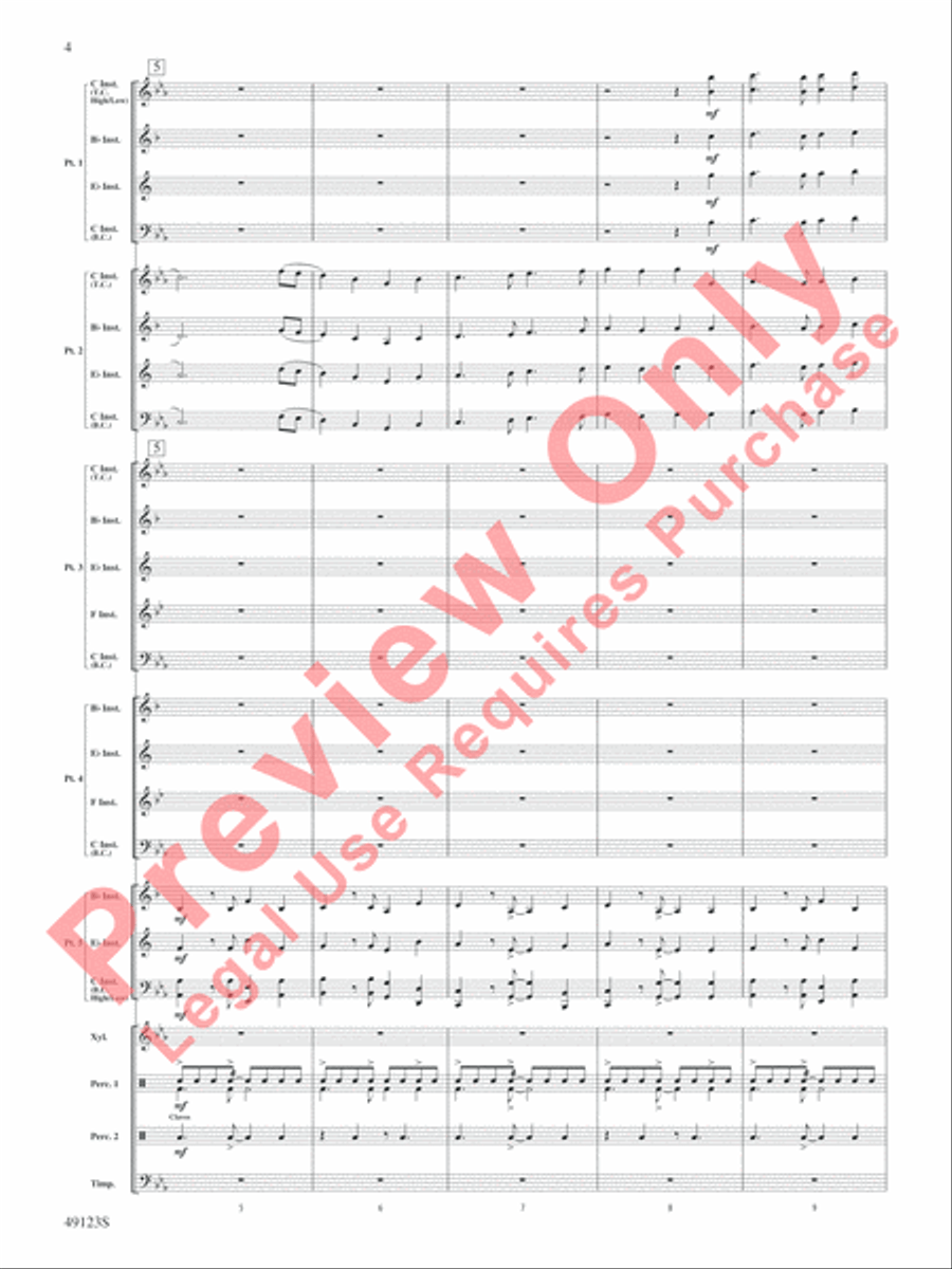 Flamingo Road Flamingo Road Concert Band scores gallery preview page 5