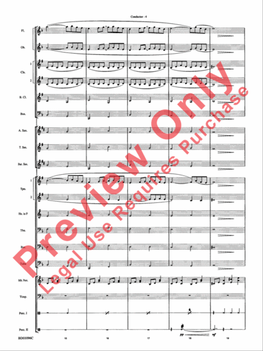 Pavane (Pour Une Infante Defunte) Concert Band scores gallery preview page 6