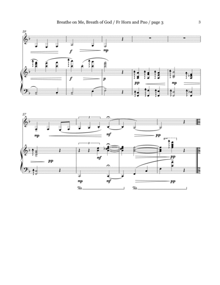 Two Hymn Tunes for Pentecost for French Horn and Piano image number null