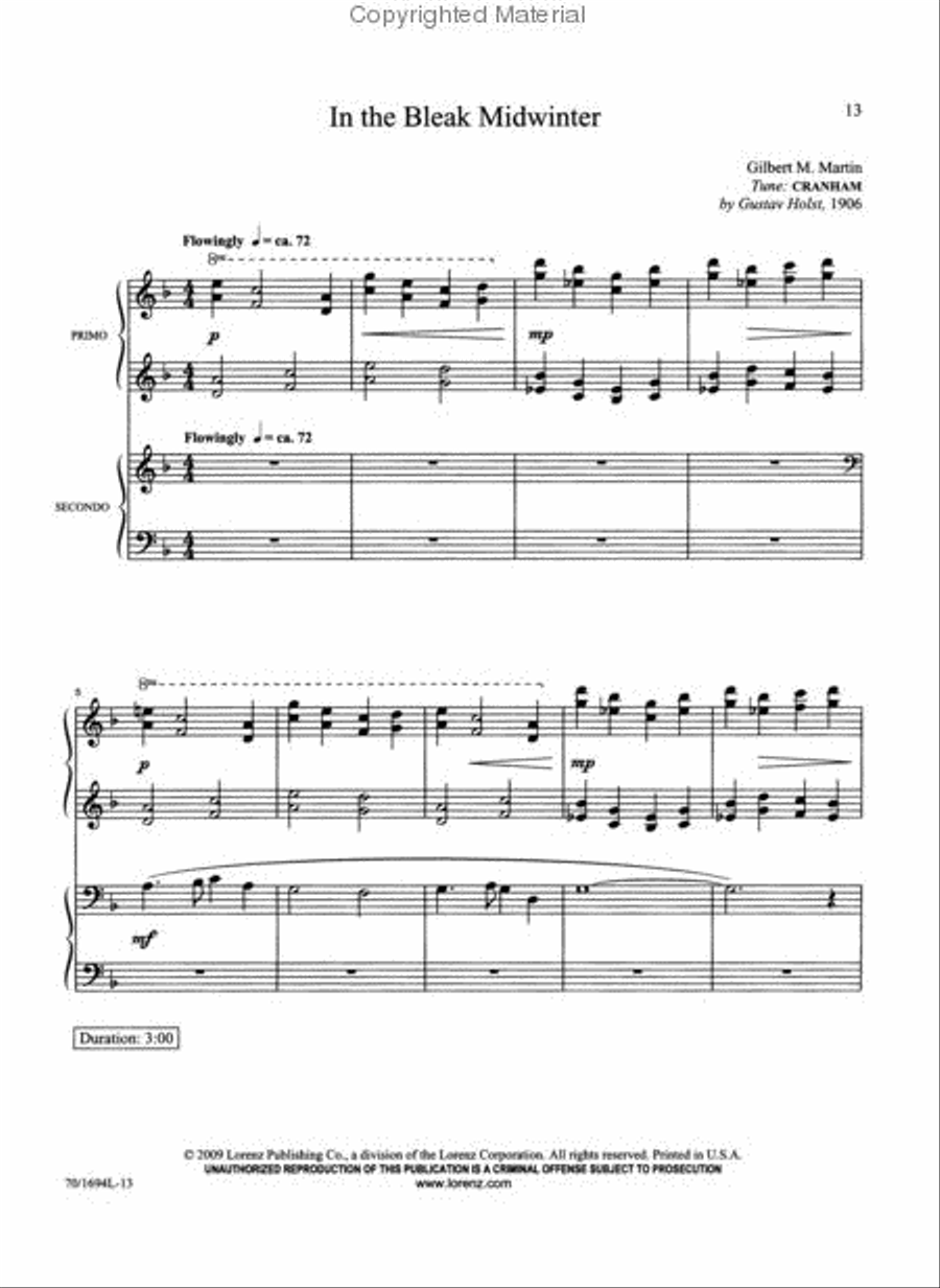 Christmastide Piano Duet scores gallery preview page 3