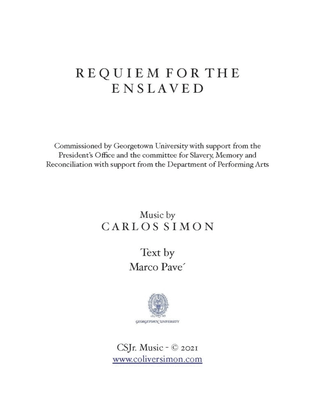 Book cover for Requiem for the enslaved