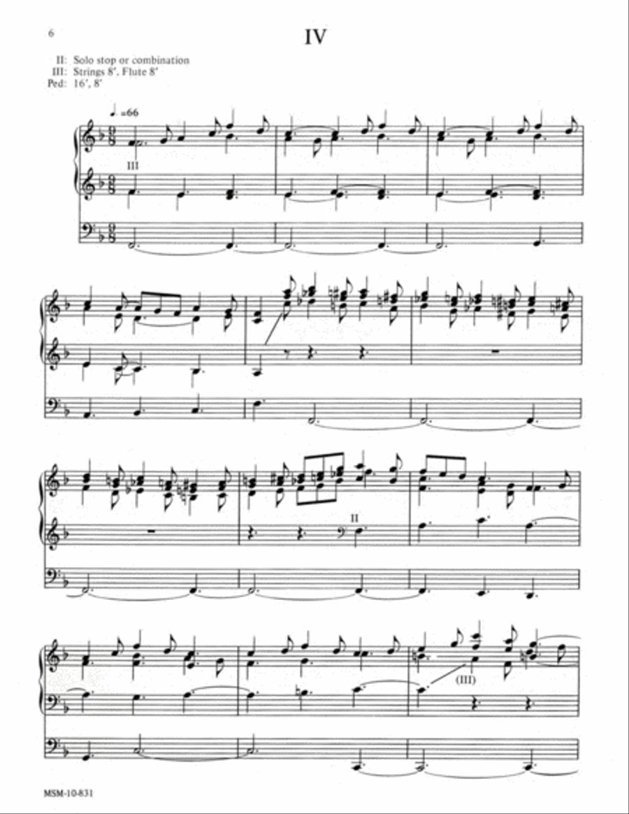 Improvisations on Lord Jesus Christ, Be Present Now Improvisations on Lord Jesus Christ, Be Present Now Organ scores gallery preview page 5