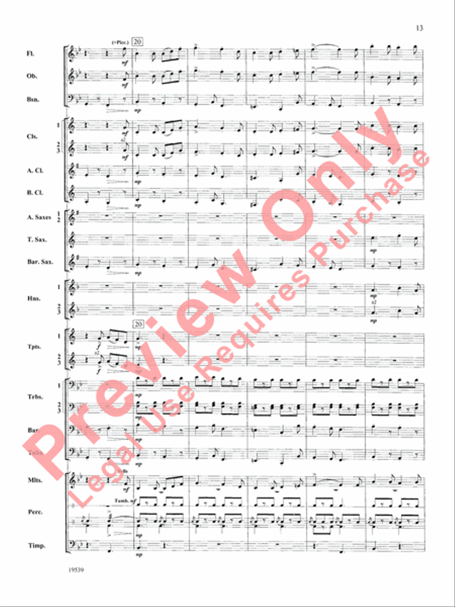 Two Irish Sketches Two Irish Sketches Concert Band scores gallery preview page 14