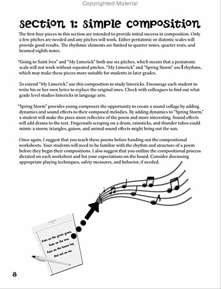 Poetic License: Using Poetry to Guide Composition Games & Toys scores gallery preview page 3