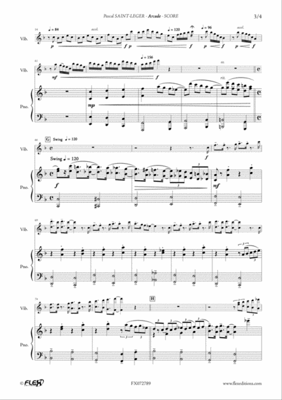 Arcade Arcade Piano Accompaniment scores gallery preview page 4