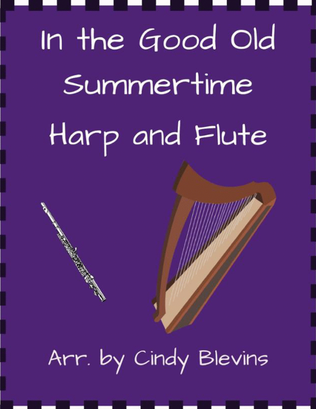 Book cover for In the Good Old Summertime, for Harp and Flute
