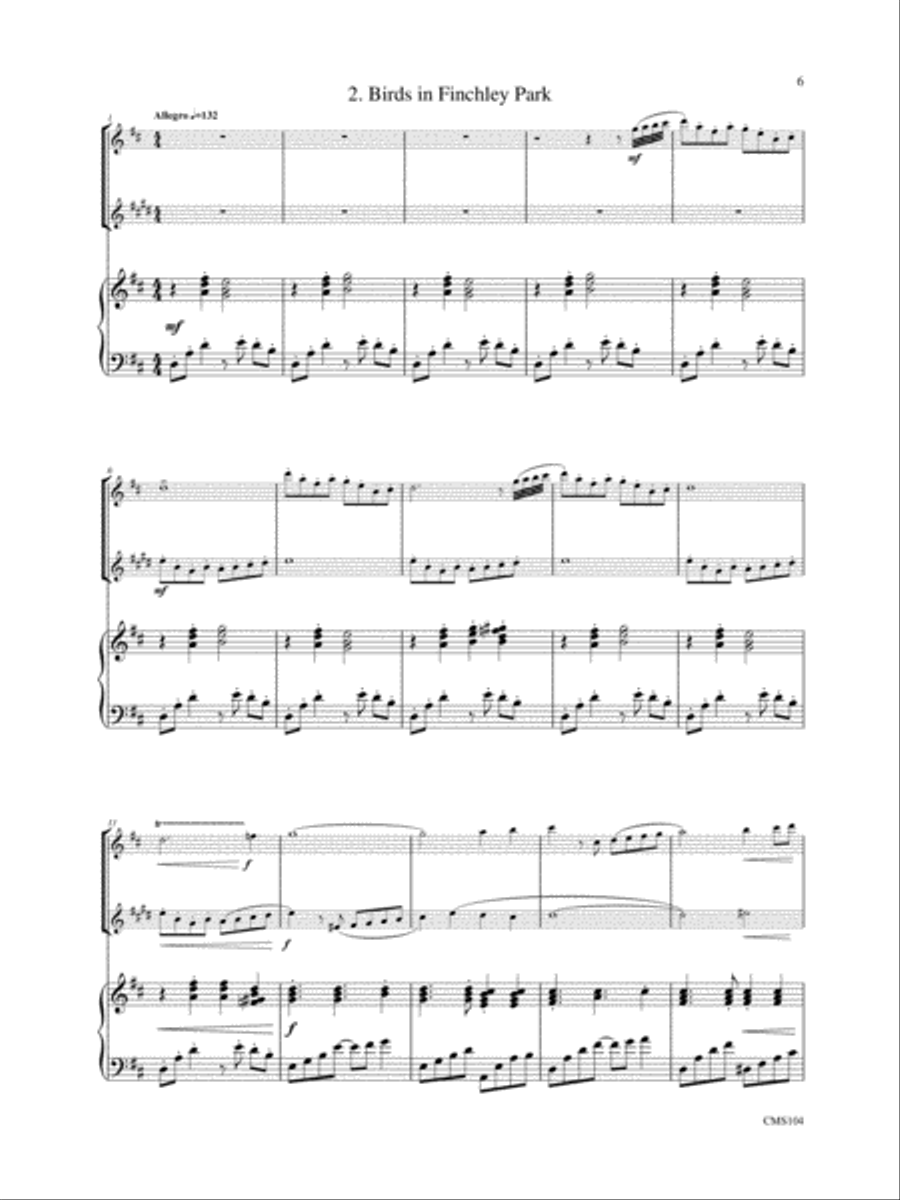 Three Bird Songs Three Bird Songs Clarinet scores gallery preview page 3