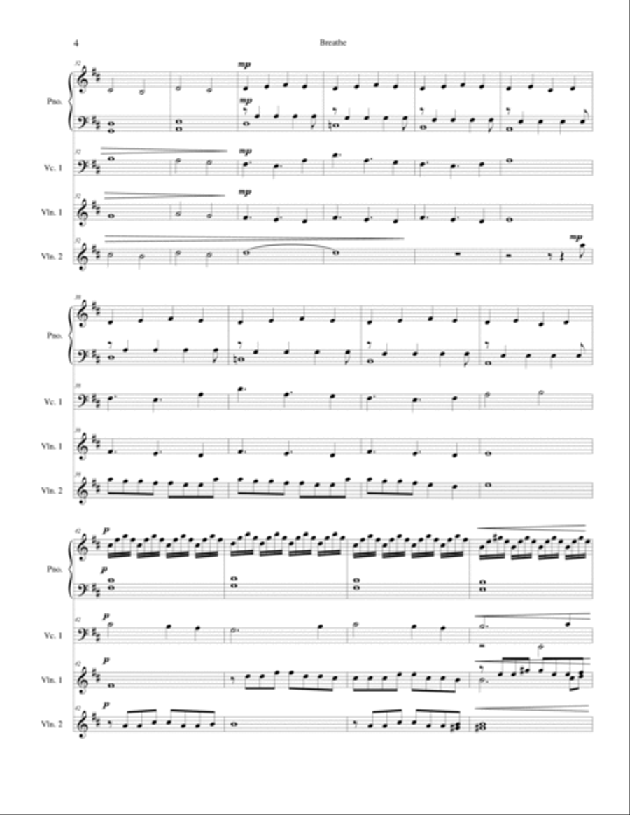 Breathe Concert Band scores gallery preview page 4