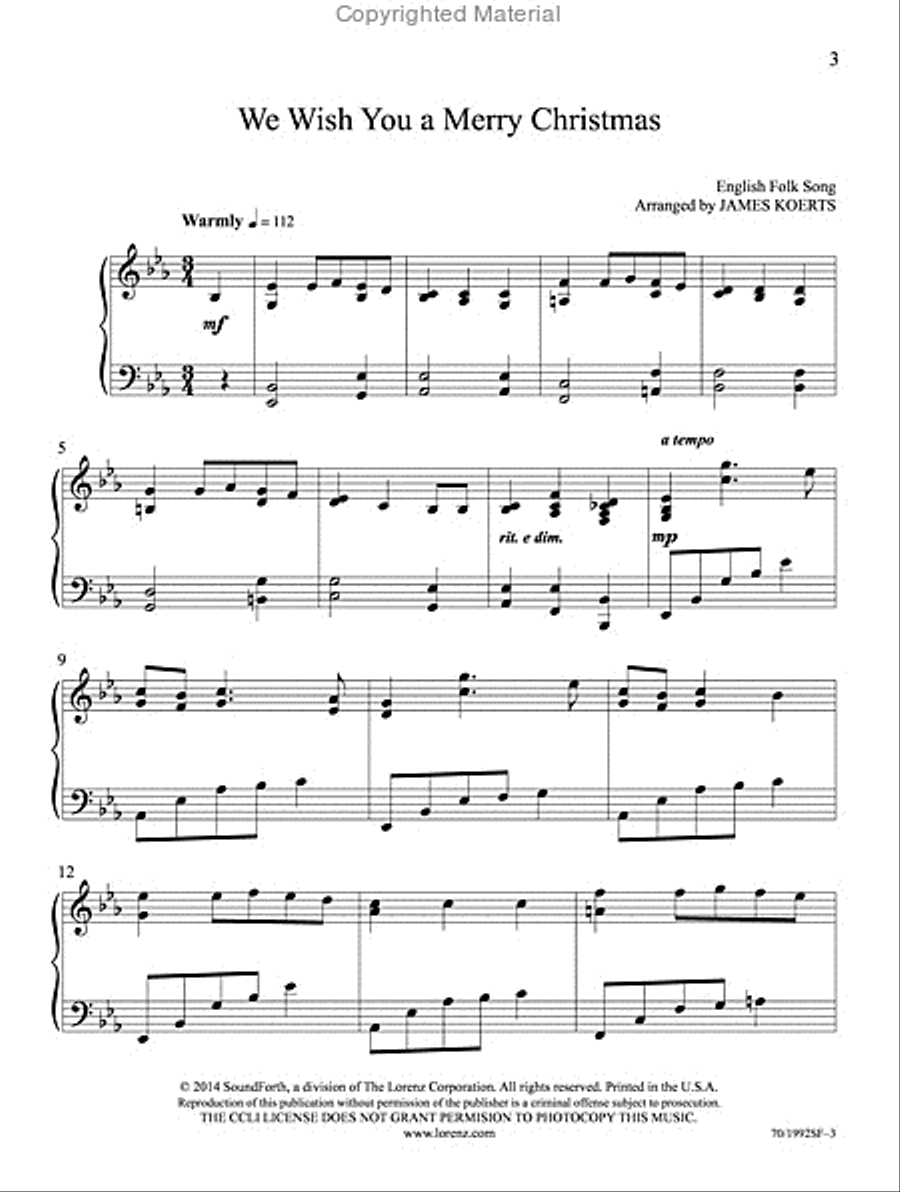 Merry Christmas and a Happy New Year! Piano Solo scores gallery preview page 3