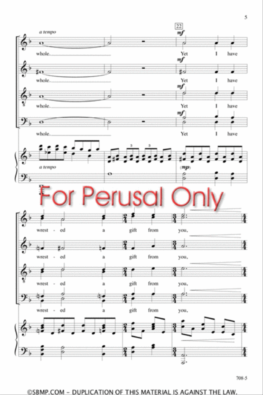 The New Moon - SATB divisi Octavo Divisi scores gallery preview page 5