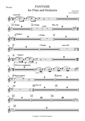 Fantasie for Flute & Symphony Orchestra (arr.) Set of Parts