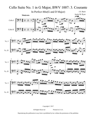 Cello Suite No. 1, BWV 1007: 3. Courante