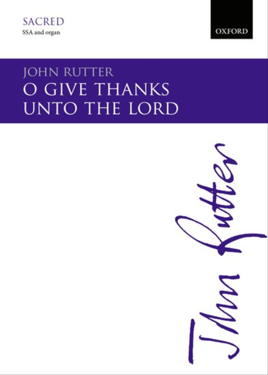 O give thanks unto the Lord SSA scores gallery preview page 1