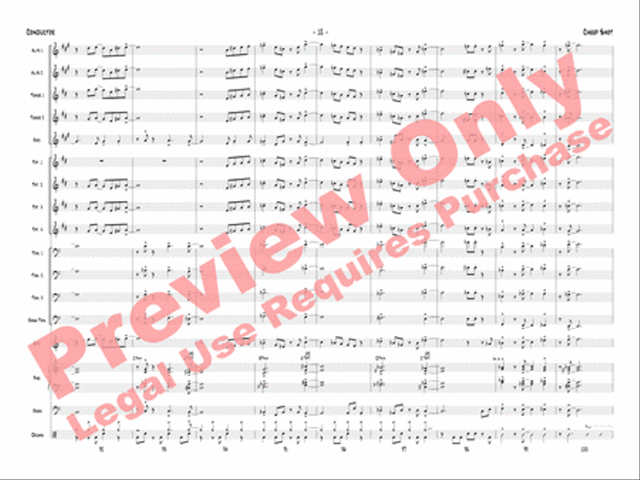 Cheep Shot Jazz Ensemble scores gallery preview page 15