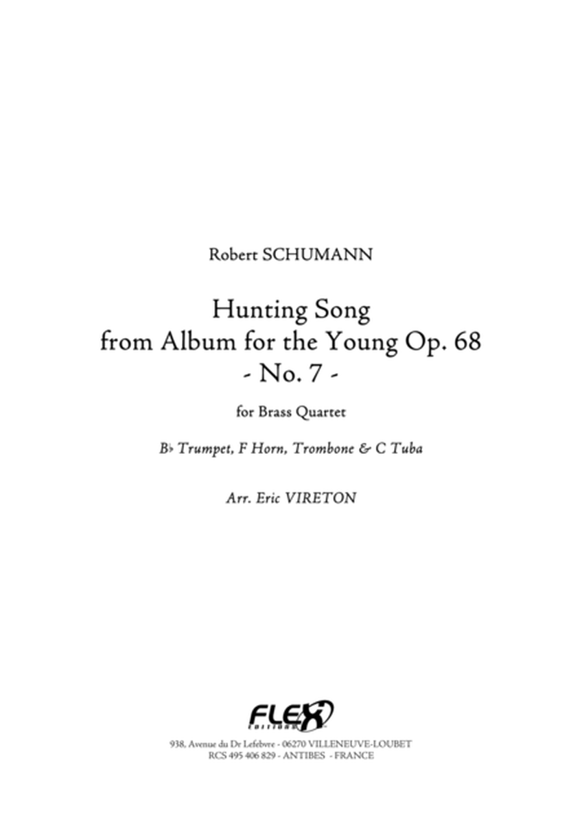 Hunting Song - from Album for the Young Opus 68 No. 7 image number null