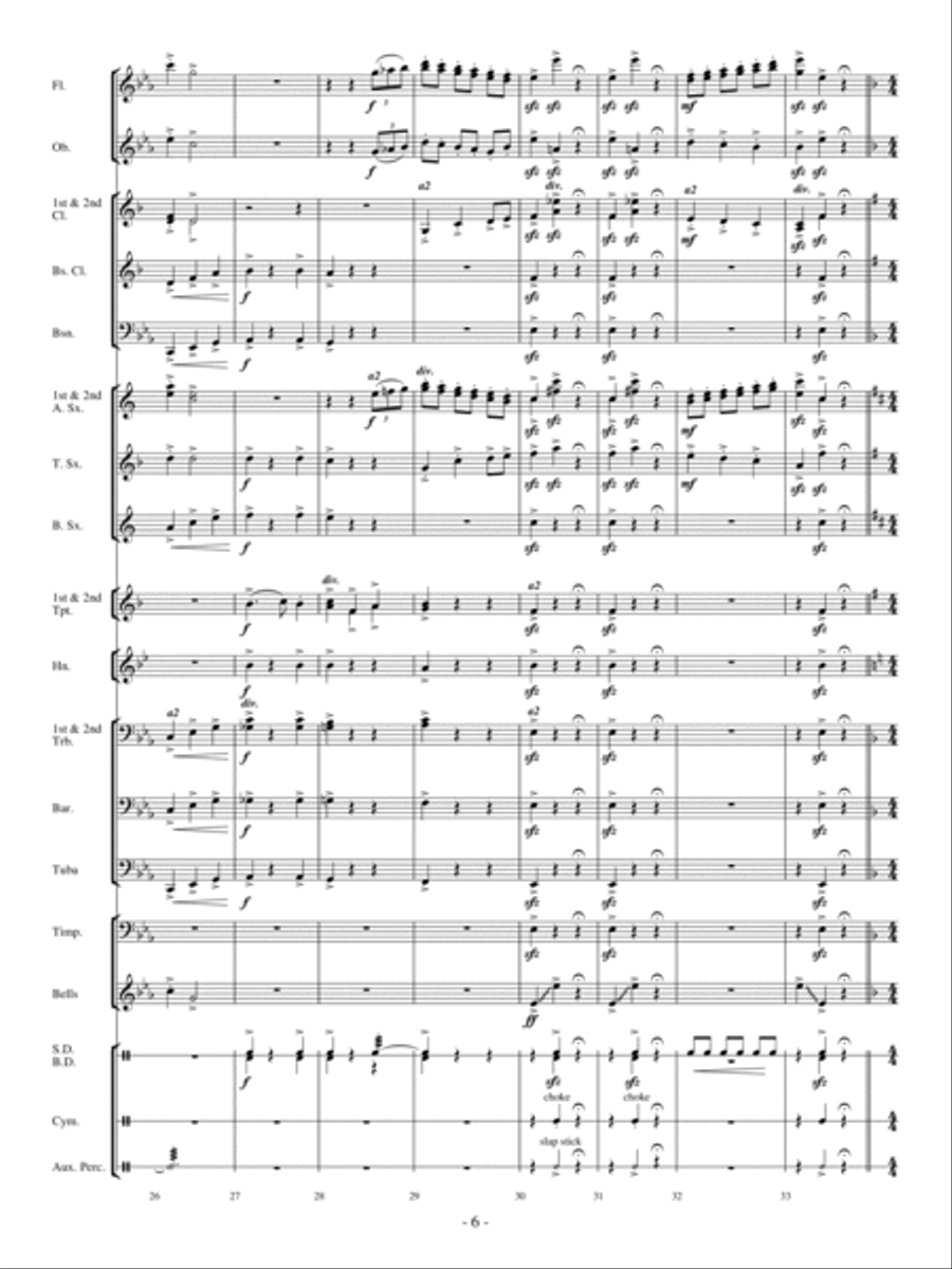 A Crazy, Mixed-Up Opera Concert Band scores gallery preview page 5