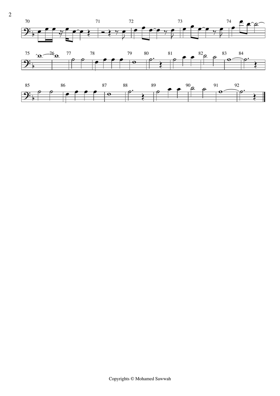 Lay All Your Love On Me Brass Ensemble scores gallery preview page 6