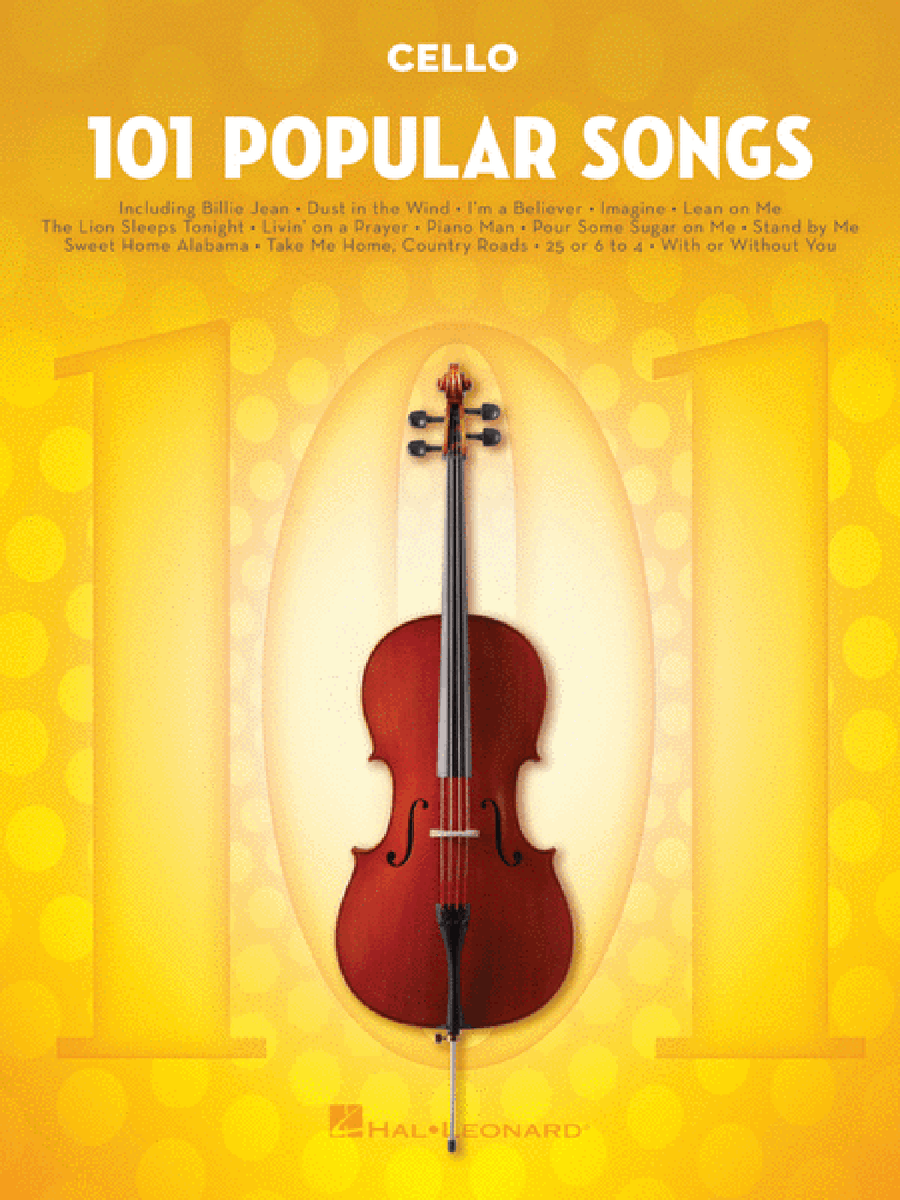 101 Popular Songs Cello scores gallery preview page 1